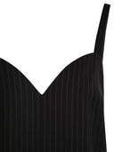 Max Mara Elam Pinstripe Wool Cloth Dress