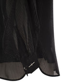 Maxmara Scafati Striped Silk Chiffon Blouse