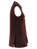 Maxmara Aeroso1234 Long Waistcoat In Wool, Alpaca And Cashmere