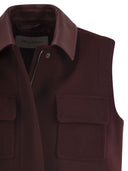 Maxmara Aeroso1234 Long Waistcoat In Wool, Alpaca And Cashmere