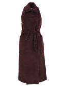 Maxmara Abbozzi1234 Ermeløs kåpe i alpakka og ull