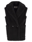 Maxmara Bormida1234 Alpaca And Wool Teddy Waistcoat