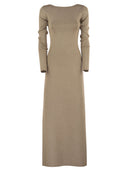 Vestido Slim de Max Mara Bracco Viscose y Lurex