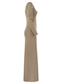 Vestido Slim de Max Mara Bracco Viscose y Lurex