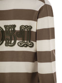 Max Mara Fiemme Long Striped Wool Cardigan