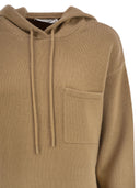 Maxmara Liana Wool And Cashmere Hooded Sweatshirt