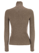 Maxmara Aral1234 Ribbed Wool And Cashmere Turtleneck Jumper