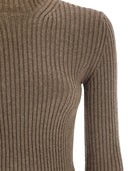 Maxmara Aral1234 Ribbed Wool And Cashmere Turtleneck Jumper