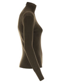 Maxmara Aral1234 Ribbed Wool And Cashmere Turtleneck Jumper