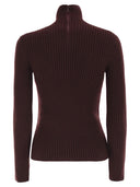 Maxmara Aral1234 Ribbed Wool and Cashmere Turtleneck Jumper
