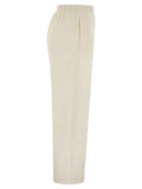 Max Mara Filovia Silk And Cotton Fleece Trousers