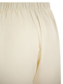 Max Mara Filovia Silk And Cotton Fleece Trousers