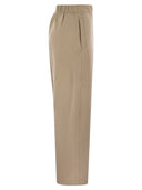Max Mara Filovia Silk And Cotton Fleece Trousers