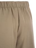 Max Mara Filovia Silk And Cotton Fleece Trousers