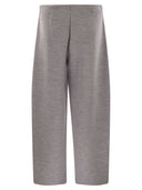 Maxmara Ebrien Double Wool And Cotton Trousers