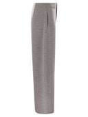 Maxmara Ebrien Double Wool And Cotton Trousers