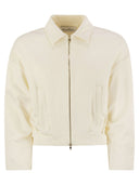 Max Mara Argenta Cropped Silk And Cotton Sweatshirt