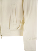 Max Mara Argenta Cropped Silk And Cotton Sweatshirt