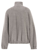 Maxmara Frine Double Jersey Sweatshirt In Wool And Cotton