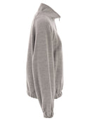 Maxmara Frine Double Jersey Sweatshirt In Wool And Cotton