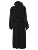 Sportmax Yole Double Trench Coat In Pure Wool