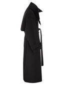 Sportmax Yole Double Trench Coat In Pure Wool