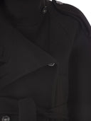 Sportmax Yole Double Trench Coat In Pure Wool
