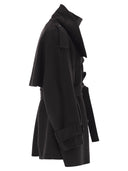 Sportmax Bouquet1234 Short Wool Trench Coat