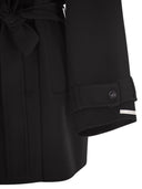 Sportmax Bouquet1234 Short Wool Trench Coat