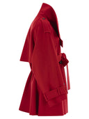 Sportmax Bouquet1234 gabardina de lana corta
