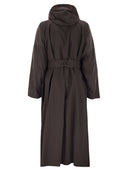 Sportmax Barbra1234 Oversized Taffeta Trench Coat