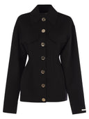 Sportmax Egeo Tight Fitting Wool Caban
