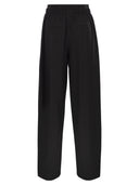 Sportmax Quito brede benbukser i stretch uld