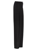 Sportmax Quito brede benbukser i stretch uld