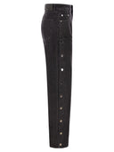 Sportmax Galante Wide Leg Jeans With Buttons