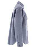 Sportmax Palpiti Oversized Shirt In Pure Wool