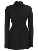 Sportmax Tefrite Short Stretch Wool Dress