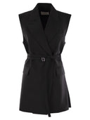 Sportmax Ciurma Long Blazer sans manches
