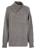 Sportmax Salpa Cashmere Blend Sweater With Zip