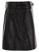 Sportmax Patto Short Leather Skirt