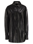 Sportmax Borel Oversized Nappa Leather Shirt