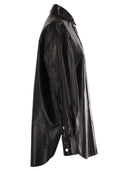 Sportmax Borel Oversized Nappa Leather Shirt