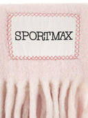 Sportmax Tenue Two Colour Scarf With Fringes