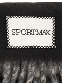 Dwukolorowy szalik Sportmax Tenue z frędzlami