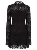 Sportmax Tefrite05 Korte bloemenmacramé -jurk