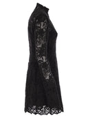 Sportmax Tefrite05 Korte bloemenmacramé -jurk