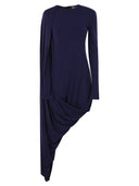 Sportmax Ariete1234 Asymmetrical Dress With Draping