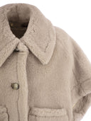 Max Mara Newterzo1 Teddy Hood Made Of Alpaca And Wool