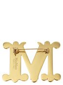 Max Mara Bath2 monogrambroche met kristallen
