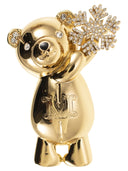 Maxmara Shiny Metal Bear Brooch